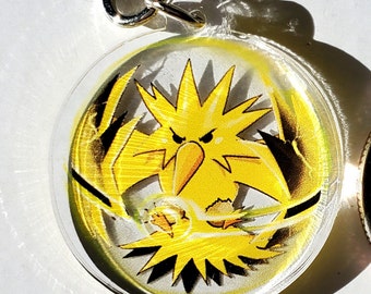 Zapdos Chibi Keychain (fanart)
