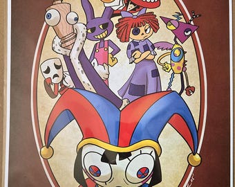 The Amazing Digital Circus Fanart 11 x 17 print