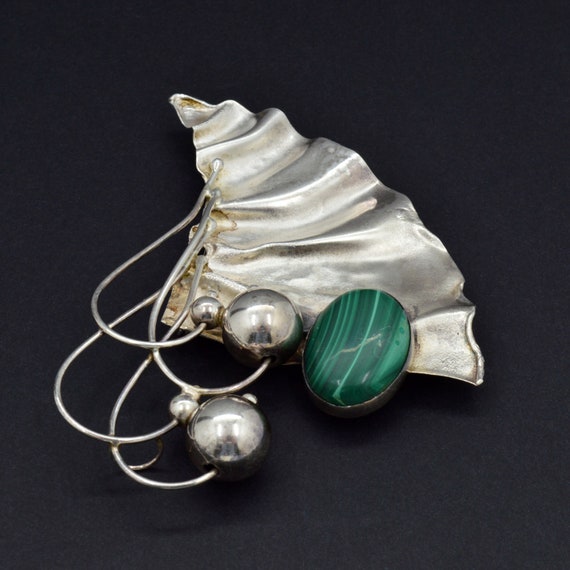 Stunning Avi Soffer Israel Sterling Brooch Pendant - Modern
