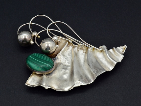 Avi Soffer イスラエル ヴィンテージ　925 Stunning Avi Soffer Israel Sterling Brooch Pendant - Modern