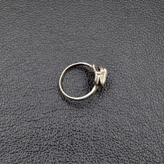 Adorable Sterling Silver 925 Frog Ring – Vintage … - image 9