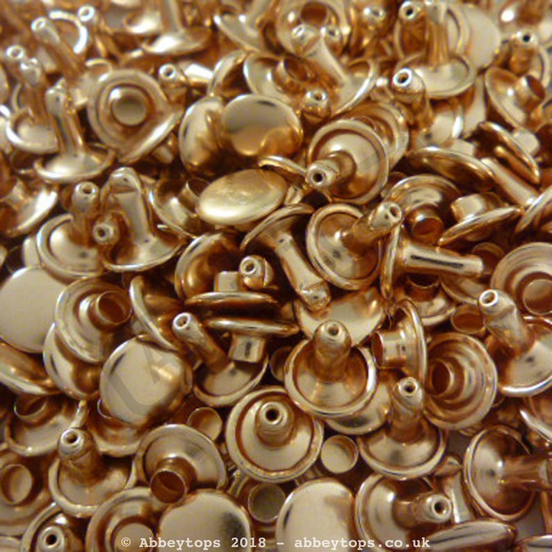 Double Cap Rivets 6x5 7x7 9x8 9x10 9x12 & 13x8 Stud Rapid Etsy