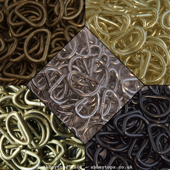 Welded D Rings Webbing And Leather Craft x10
