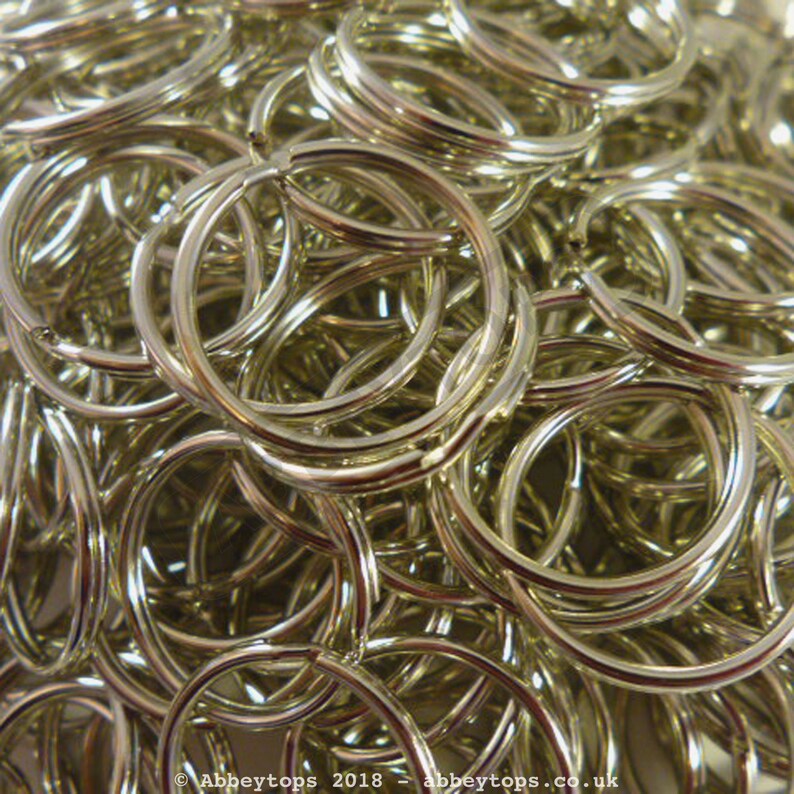 Split Rings 10mm 15mm 20mm 25mm 30mm Keyring Hook Loop Leather Craft