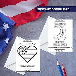 veteranenstag Färbung Karte druckbare, glücklich veteranstag, Kinder Held Grußkarte Danke für Ihren Dienst Militärkarte Sofort Download
