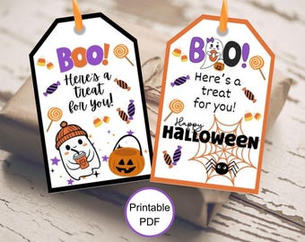 Halloween presentetiketter, UTSKRIFTBARA Du har blivit utbuad, Bu-favoritetikett, Bus eller godis-etiketter, Glad Halloween, Halloween-godisetikett, Bu-korgetiketter