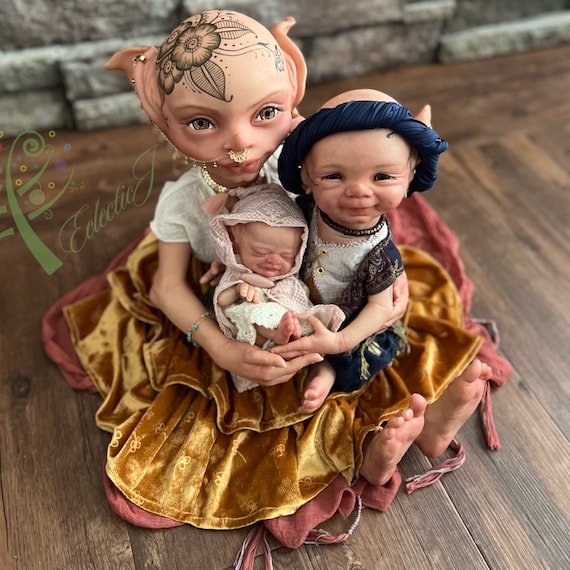 Buy Reborn Fantasy Elf Mama and Babies Set Vinyl Torsos Ready to Ship Primsley Posie Tobby by Cindy Musgrove Alternative Reborns Online in India Etsy