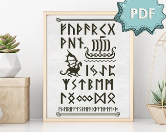 Viking Cross Stitch Etsy