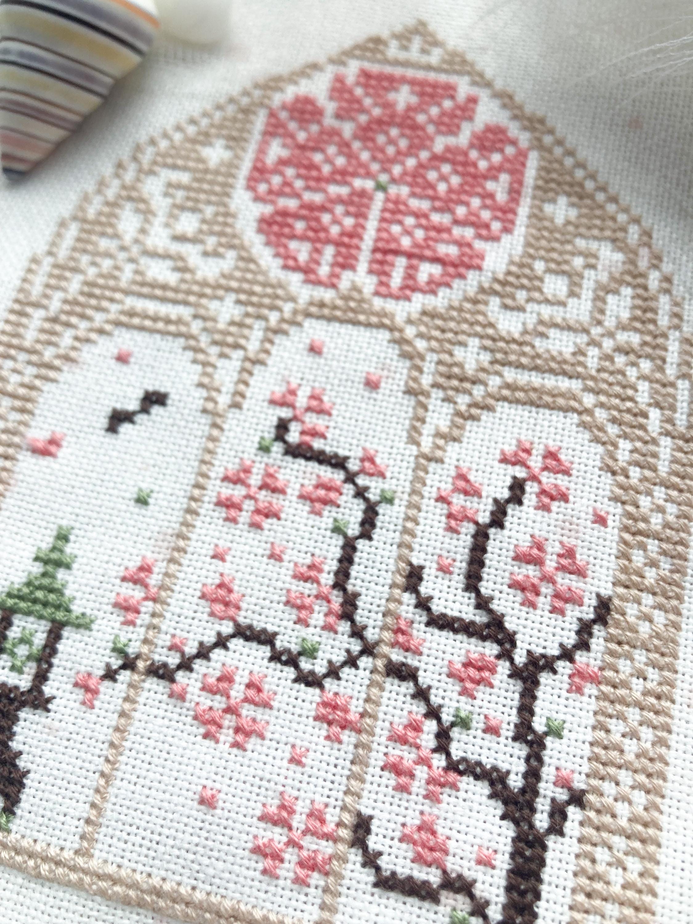 Glimpse of Sakura Cross Stitch Pattern // Spring Stitching