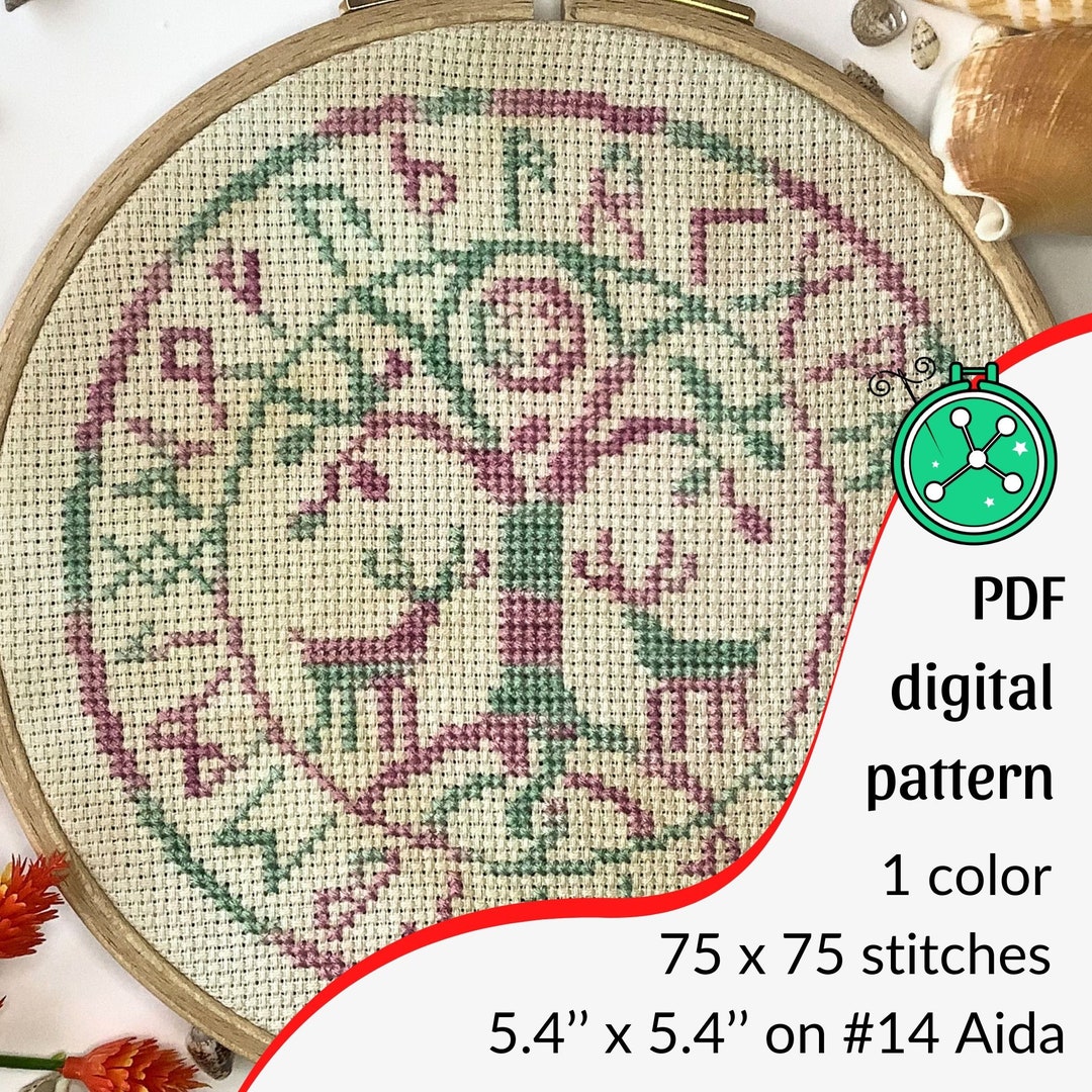 Tree of Life Cross Stitch Pattern: Norse Yggdrasil Embroidery (PDF