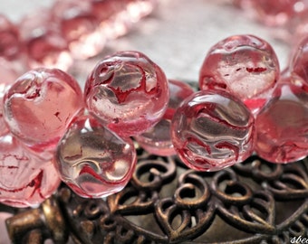 NEW Rose Buttons, Rose Beads, Czech Beads, Beads, 176-2, 124-5sa