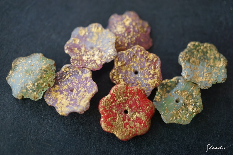 Flower Beads Czech Beads Boutique of Flowers Beads 50-1s