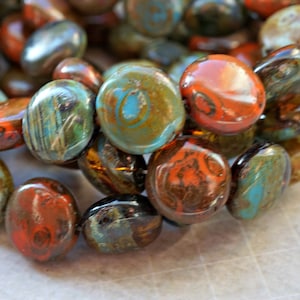 FREE SHIPPING Fall Medley, Czech Beads, Beads, 39-1sa