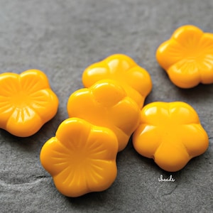 lastones Orange Blooms, Flower Beads, Czech Beads, Beads, 106-2sa