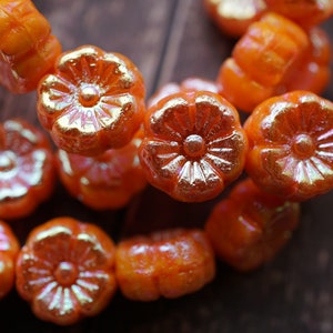 NEW.. Autumn Blooms, Flower Beads, Czech Beads, Beads,, 183-3sb