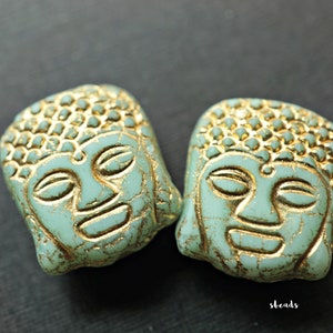 Uralter Buddha, Böhmische Perlen, Perlen, 180-1sb
