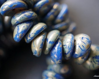 Persian Blue, Piggy Beads, Czech Beads, Beads, 9-3sb