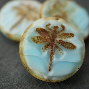 FREE SHIPPING A Dragonfly, Czech Beads, Dragonfly Beads, 36-1sa