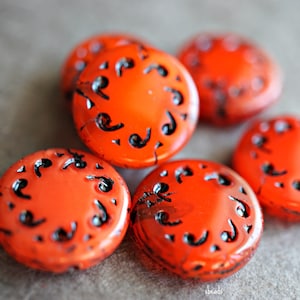 FREE SHIPPING Vintage Blooms Dahlia Flowers Czech Beads NEW Beads 144-3sa