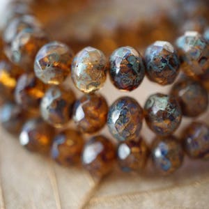 lastones Topaz Glow, Rondelle Beads, Czech Beads, Beads, 32-4sa