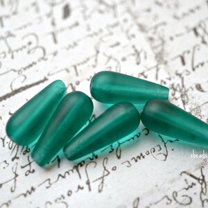 Spring Drops, Teardrop Beads, Czech Beads, Beads, 162-4sa