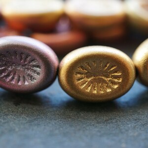 Matte Ovals, Oval Beads, Czech Beads, Beads, 141-1