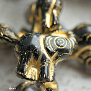 Tuscan Elephant, Elephant Beads, Czech Beads, Beads, 47-3sa