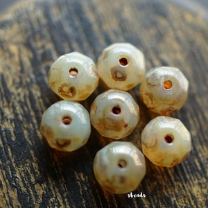 lastones..Cashmere Bliss, Rondelle Beads, Czech Beads, Beads, 65-4sb
