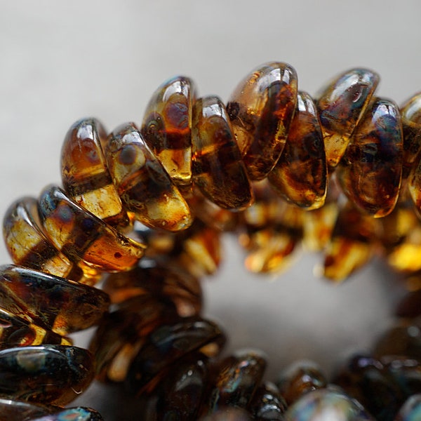 NEW..Amber Glows, Czech Beads, Piggy Beads, Beads, 102-1sa