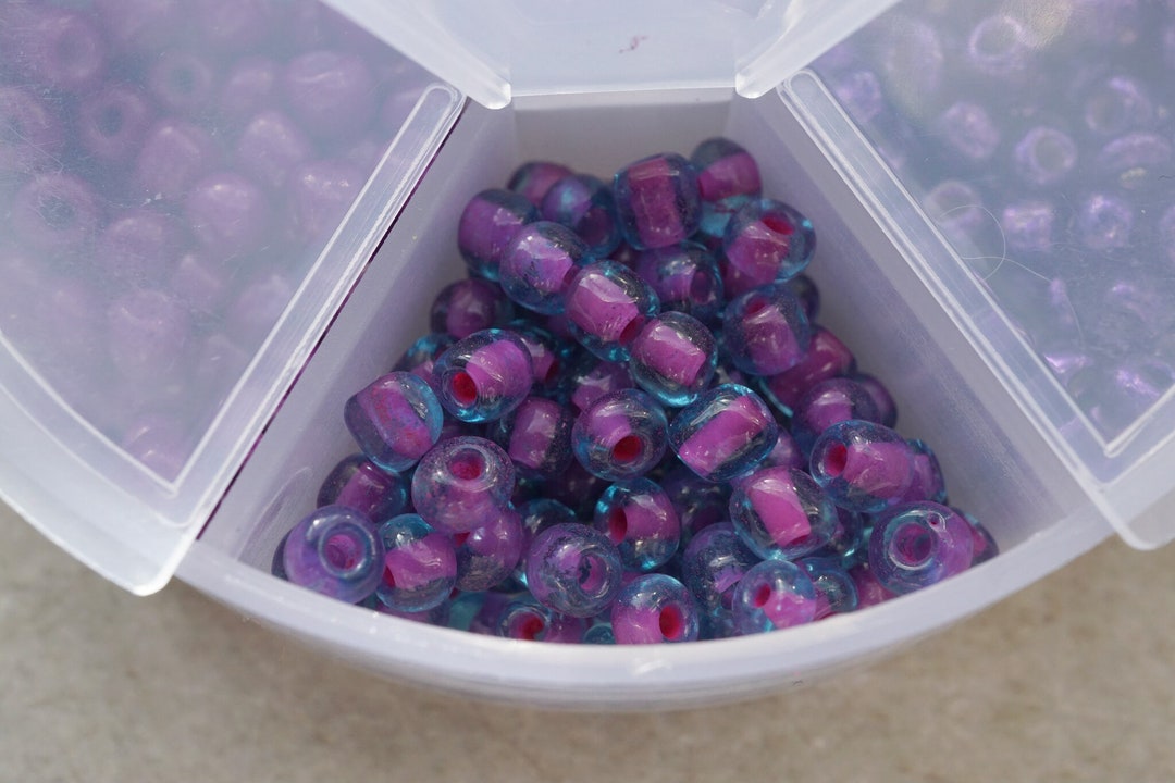 NEW Box of Purples, Beads, Bead Supplies Etsy
