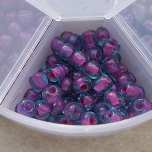 FREE SHIPPING  Box of Purples, Beads, Bead Supplies
