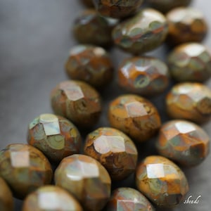 lastones Rustic Orange, Rondelle Beads, Czech Beads, Beads, 172-1sb