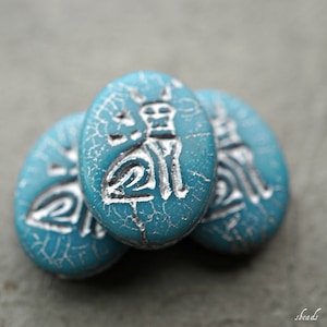 Egyptian Kitty, Czech Beads, Animal Beads, Beads, 162-2