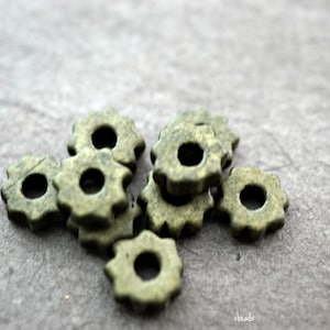 Green Beads, Ceramic Beads, Beads, #9