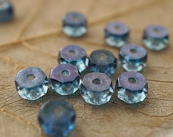 NEW..Blue Mist, Disc Beads, Czech Beads, Beads, 69-5sa