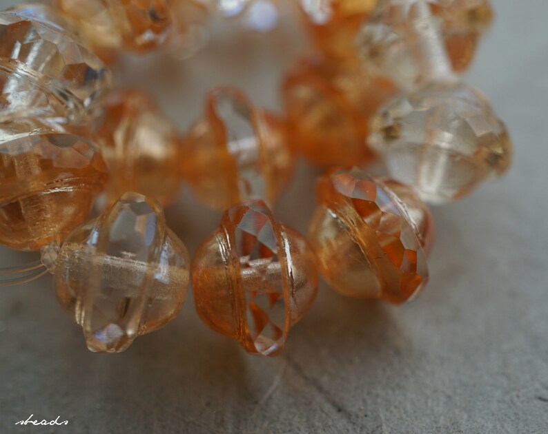 Golden Bliss, Saucer Beads, Czech Beads, 154-1s image 4