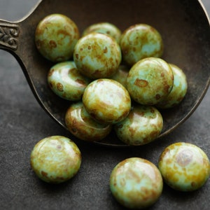 lastones Savannah&#39;s Lentils, Round Flat Beads, Beads, 163-1sb