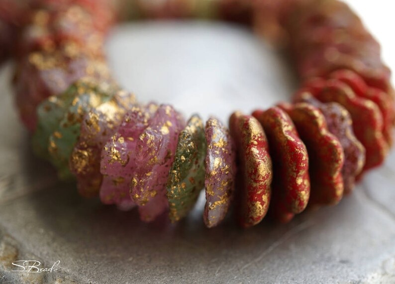 Flower Beads Czech Beads Boutique of Flowers Beads 50-1s