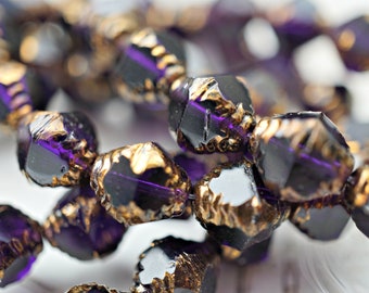 NEW..Deep Plum, Bicones, Czech Beads, Beads, 142-3sa