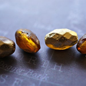 Golden Topaz, Czech Beads, Beads, 65-3s