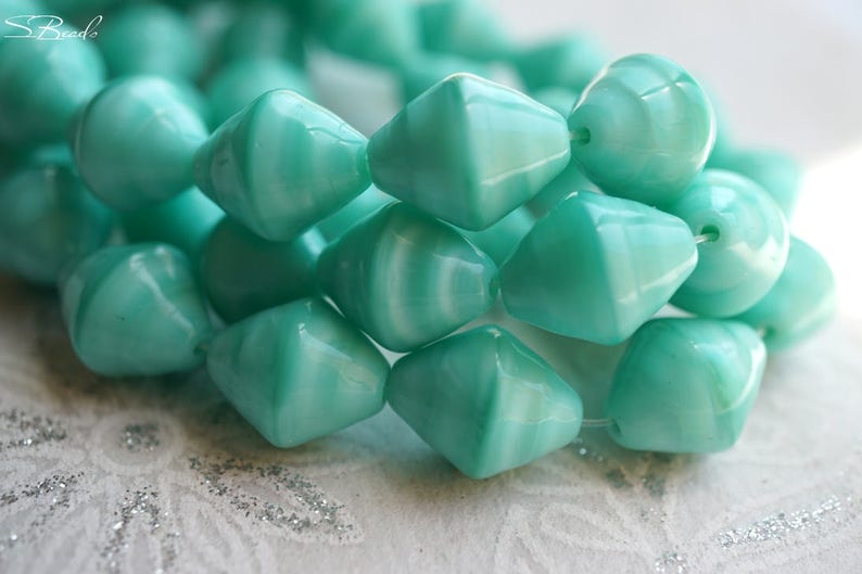 Aqua Bliss Bicones 16-2s Beads Czech Beads