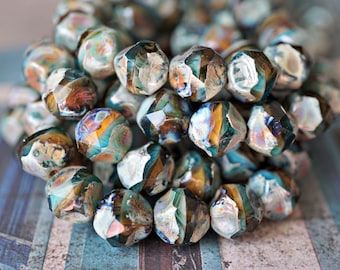 FREE SHIPPING Aspen Horizon Czech Glass Baroque Beads