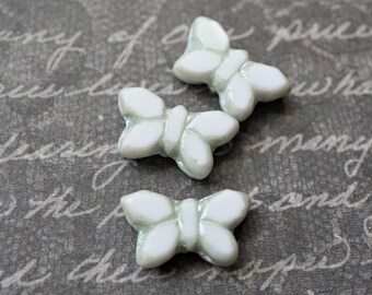 FREE SHIPPING A Butterfly, Butterfly Beads, Czech Beads, Beads