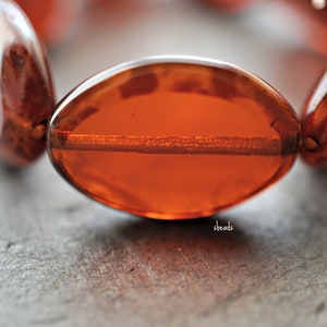 FREE SHIPPING Pretty Ovals, Oval Beads, Czech Beads, Beads, 52-2sb