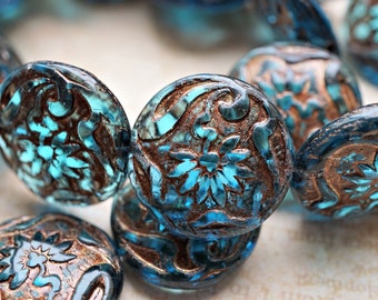 FREE SHIPPING A Flower Czech Beads NEW Beads, 94-2, 172-2sa