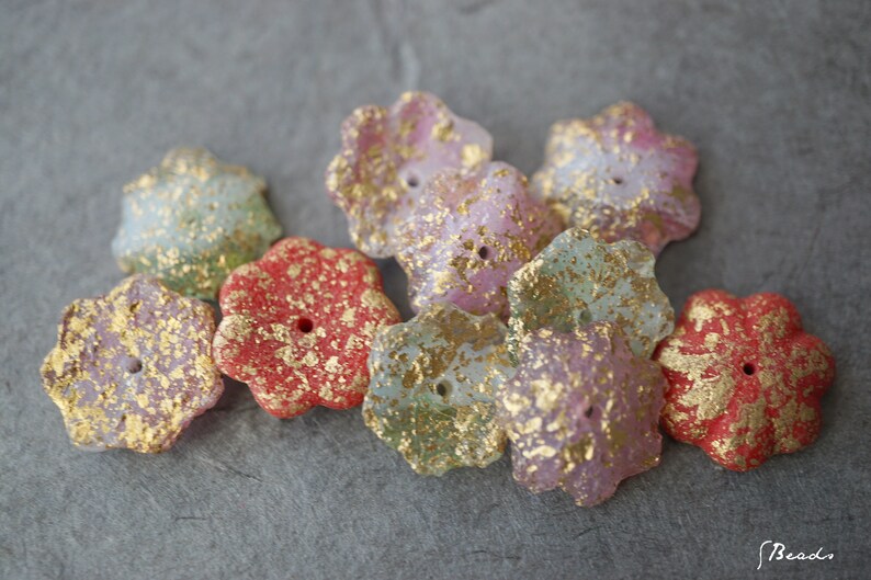 Flower Beads Czech Beads Boutique of Flowers Beads 50-1s