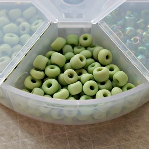 FREE SHIPPING  Box of Greens, Beads, Bead Supplies