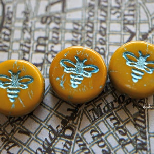 FREE SHIPPING Lit&#39;l Bee, Czech Beads, Beads, 122-1sa