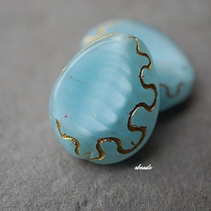 lastones..Silky Blue, Teardrop Beads, Czech Beads, Beads, 13-5s