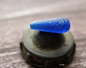 Tjeckiska glaspärlor med tunna droppformade pärlor, etsad yta, klarblå, 6 x 15 mm, Smyckestillbehör för kusten